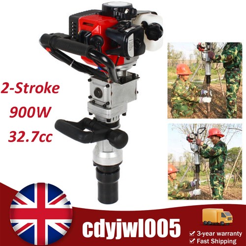 Petrol fence post rammer - petrol,