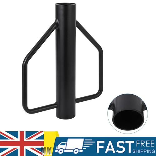 Fence post driver with - post, handle